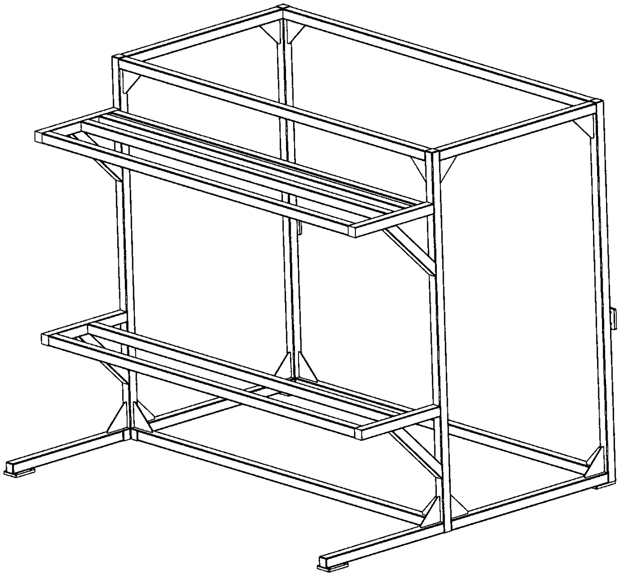 Transverse cutting device of laminating machine