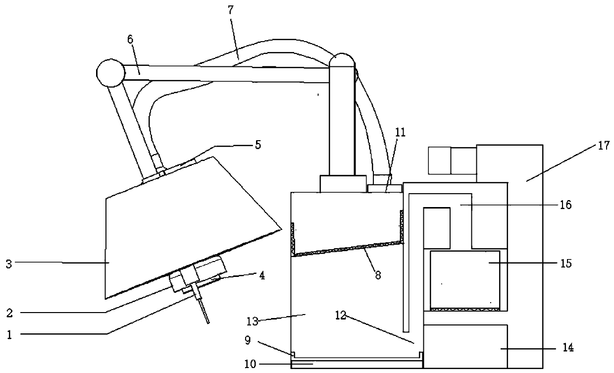 Smoke treatment device used for welding