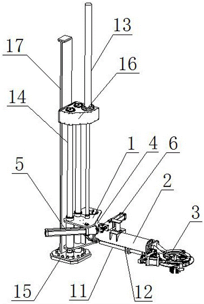 Four-station vulcanizing machine release telescopic manipulator