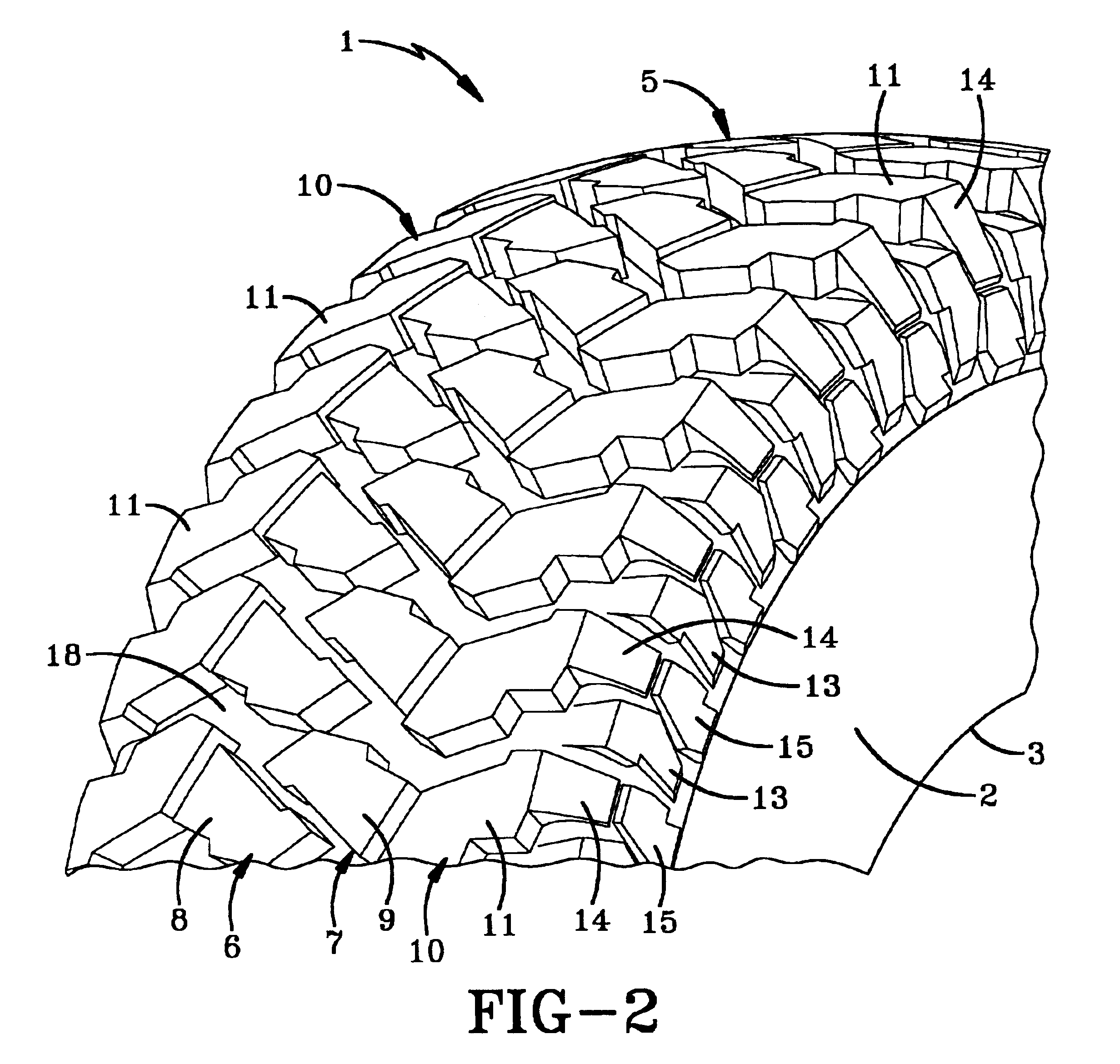 Pneumatic tire with sidewall projections