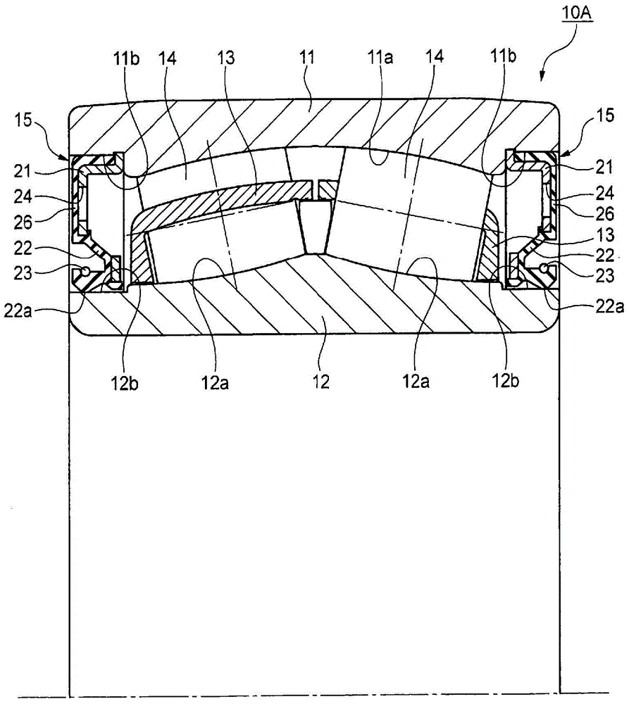 Grease filled bearing