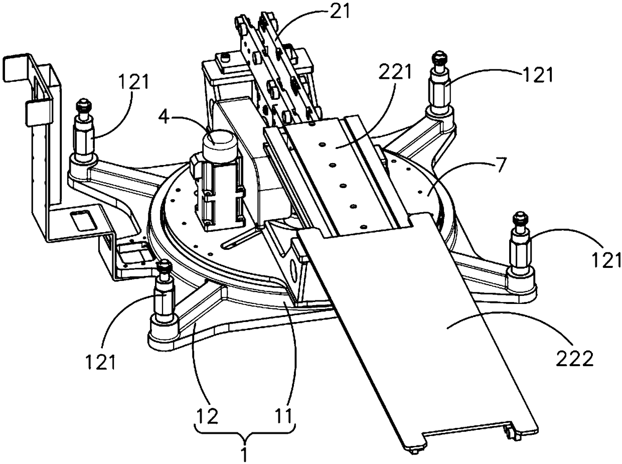 Rotary telescoping fork and AGV (Automatic Guided Vehicle)