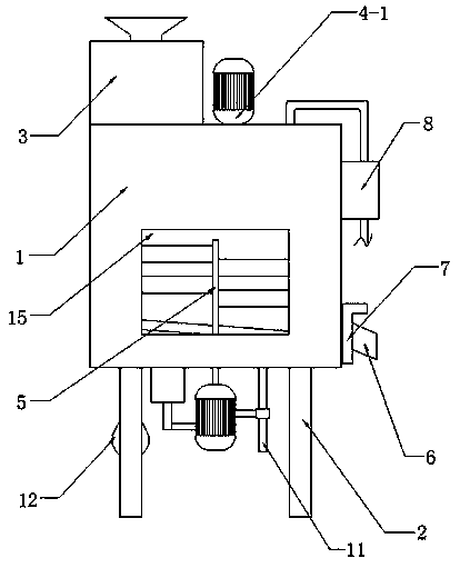 Sand mixer with material cleaning mechanism