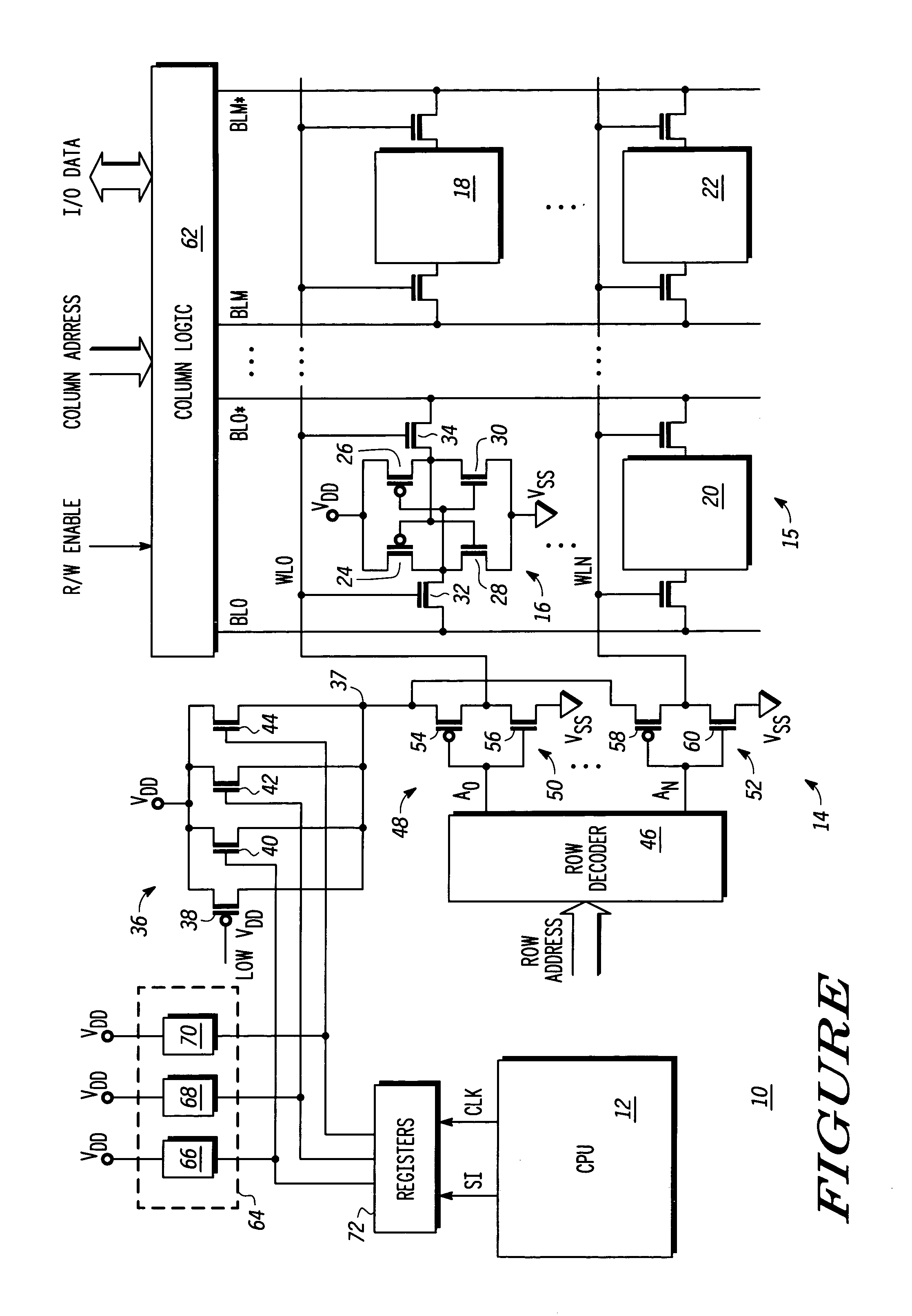 Word line driver circuit for a static random access memory and method therefor