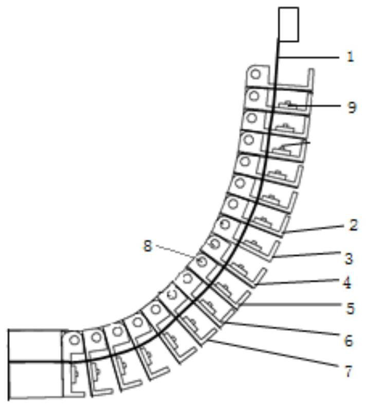 Pose monitoring system and method for multi-section continuum robot