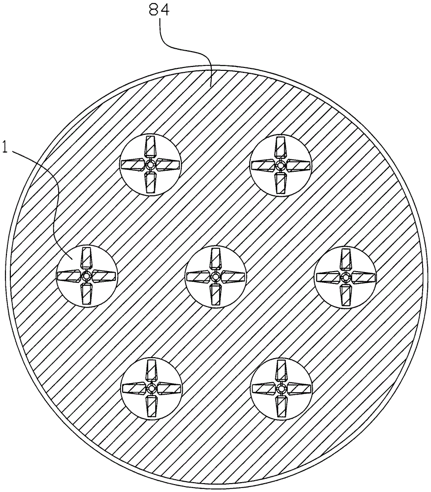 Dust recycling device for high-tower granulation of compound fertilizer