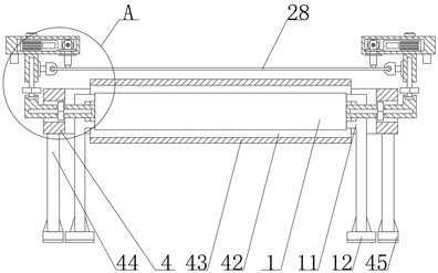 Traction tension machine for polyester staple fiber processing