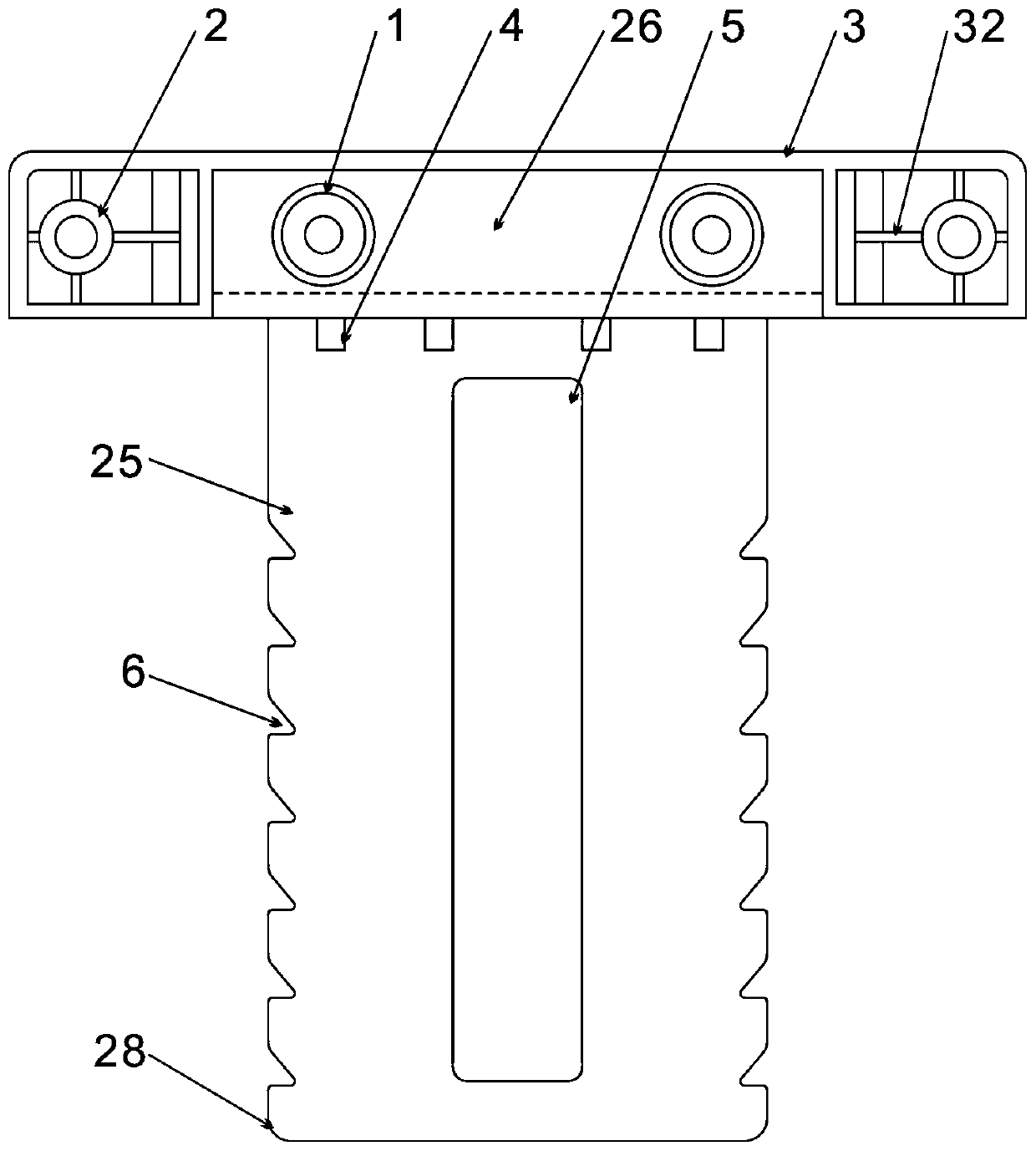 Key type bag expanding support