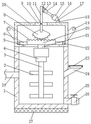 Pigment stirring machine for textile printing and dyeing