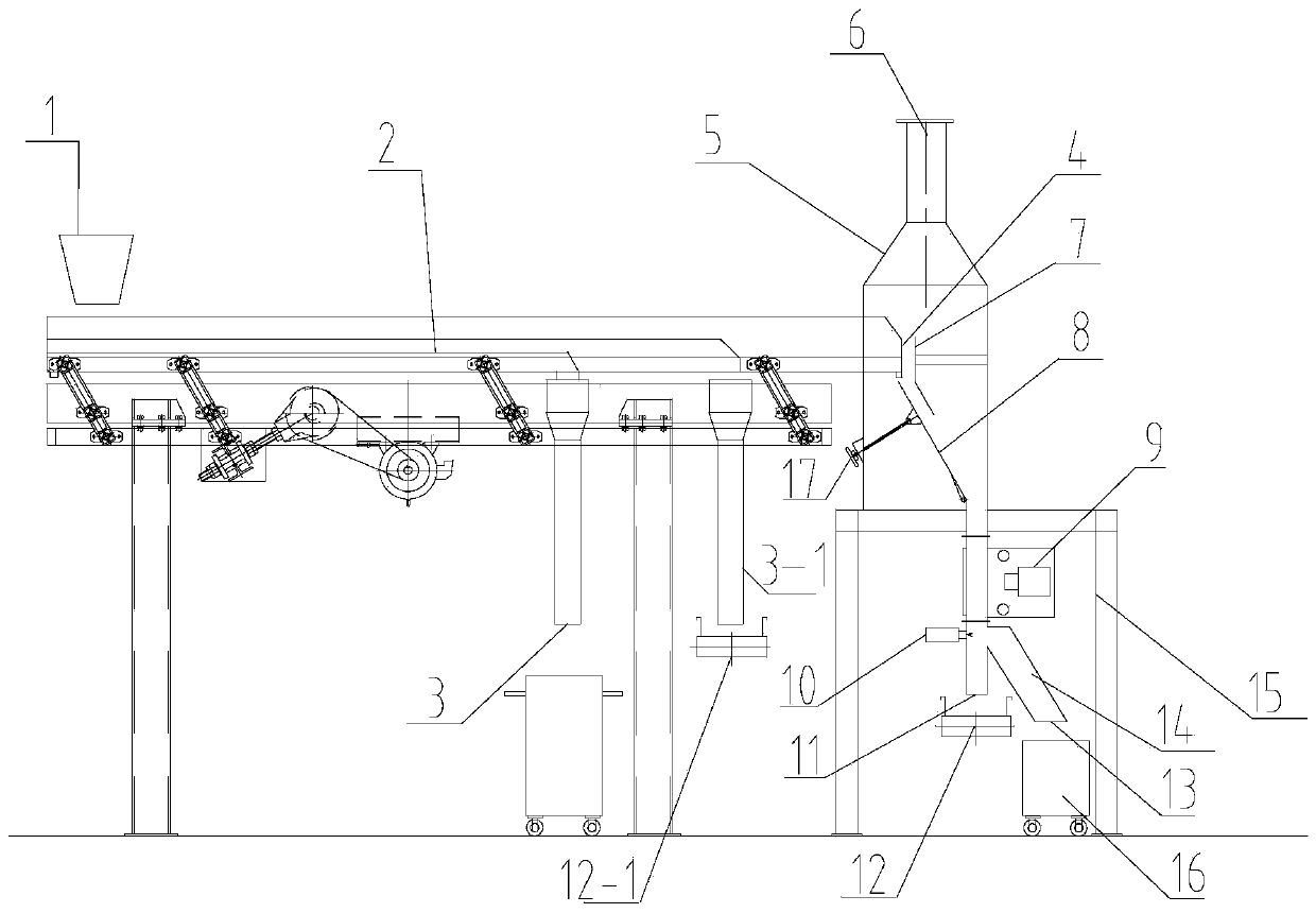 Stem removing machine