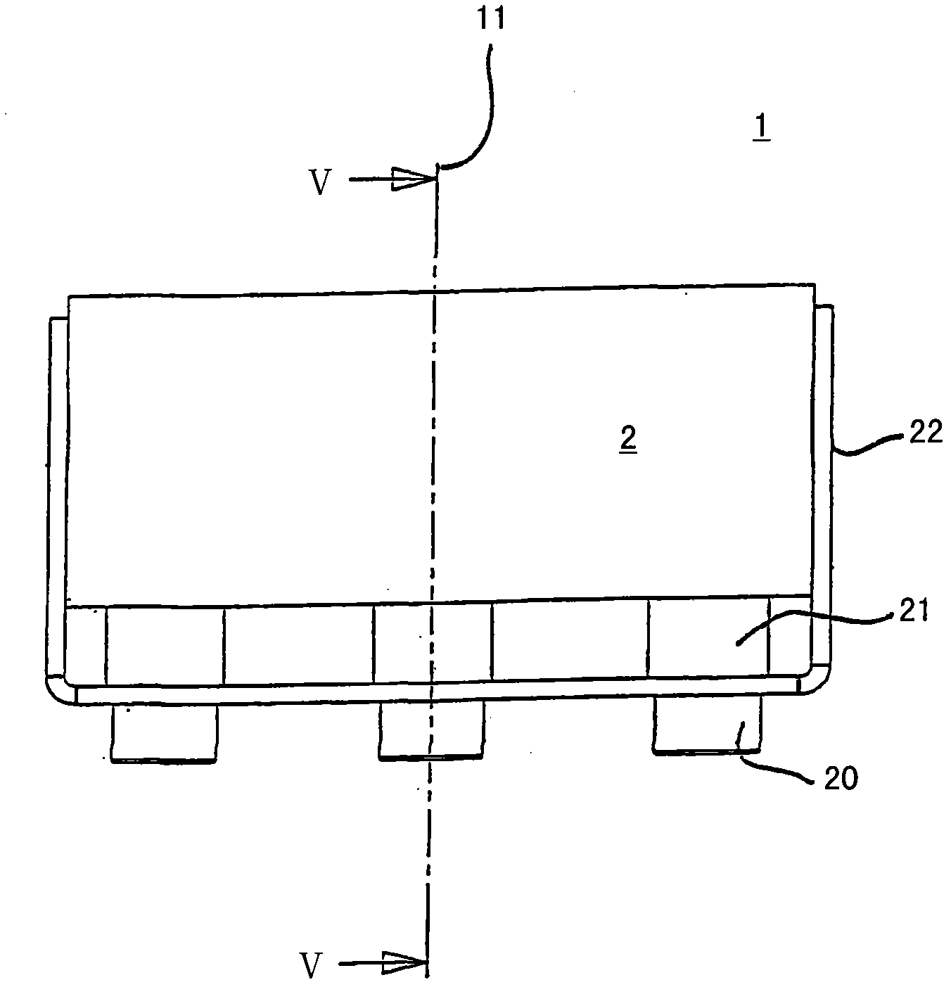 Degassing system for an accumulator, and accumulator comprising a degassing system