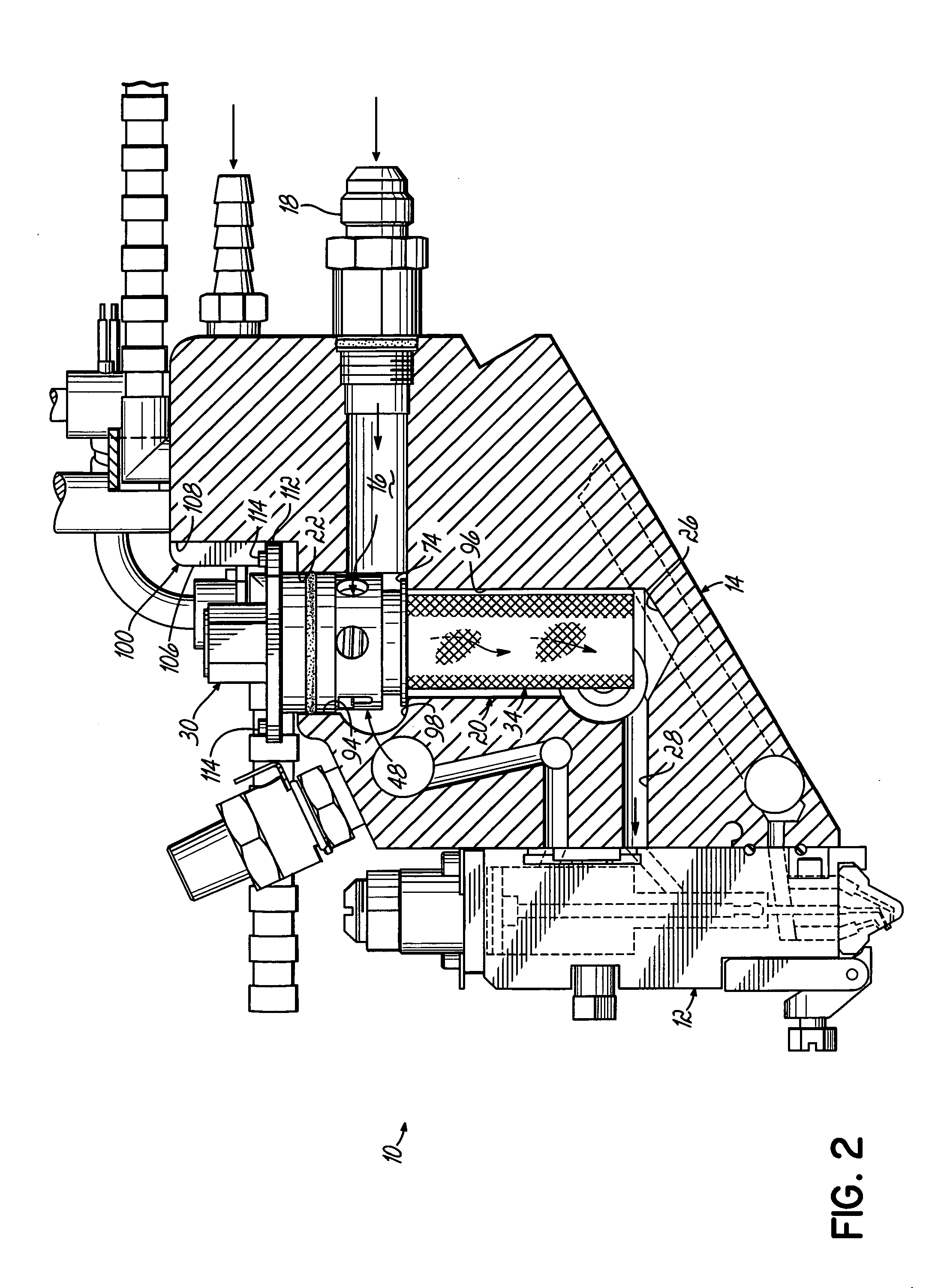 Filter assembly for a liquid dispensing apparatus