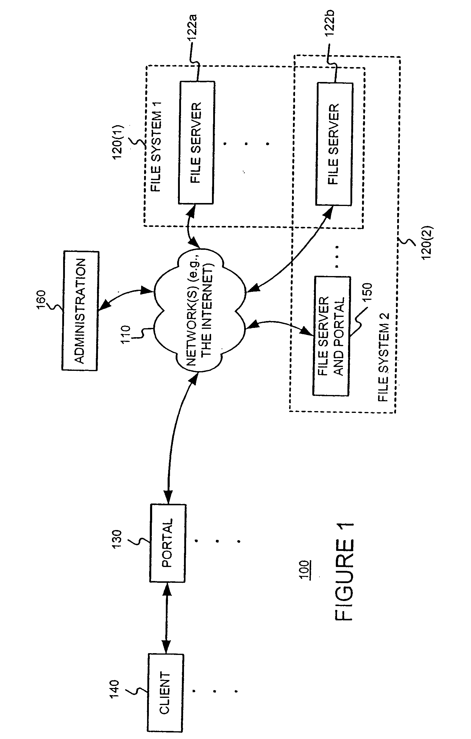 Migration of control in a distributed segmented file system