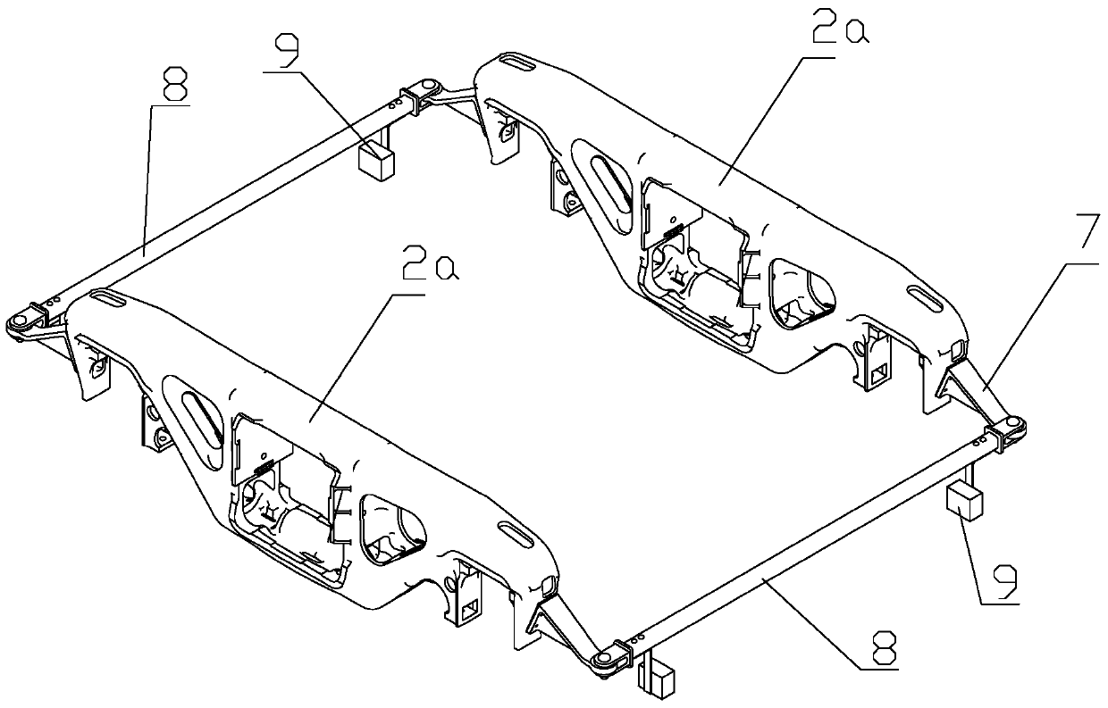 Anti-derailment bogie and its derailment detection method based on side frame positioning detection