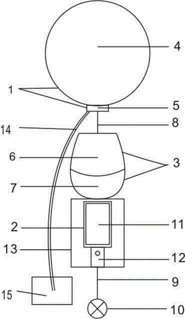 Steerable solar heat collector hot-air balloon hanging system