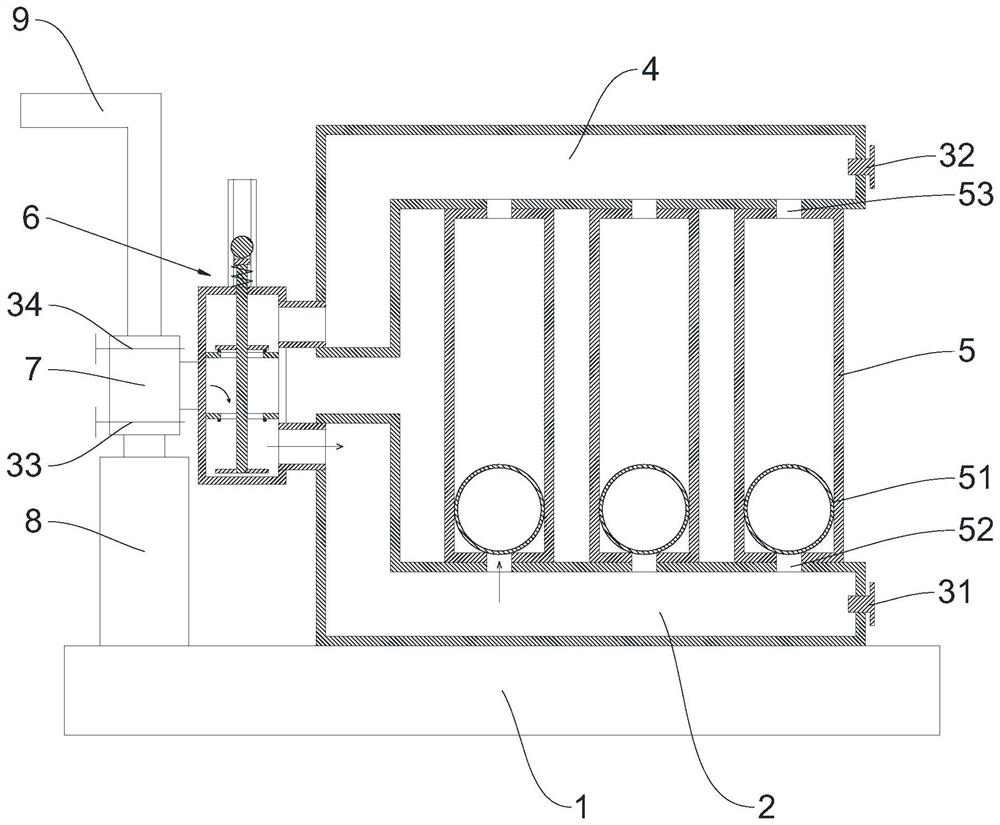 Auxiliary training device for lung function recovery