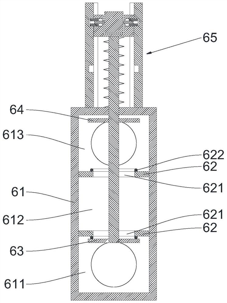 Auxiliary training device for lung function recovery