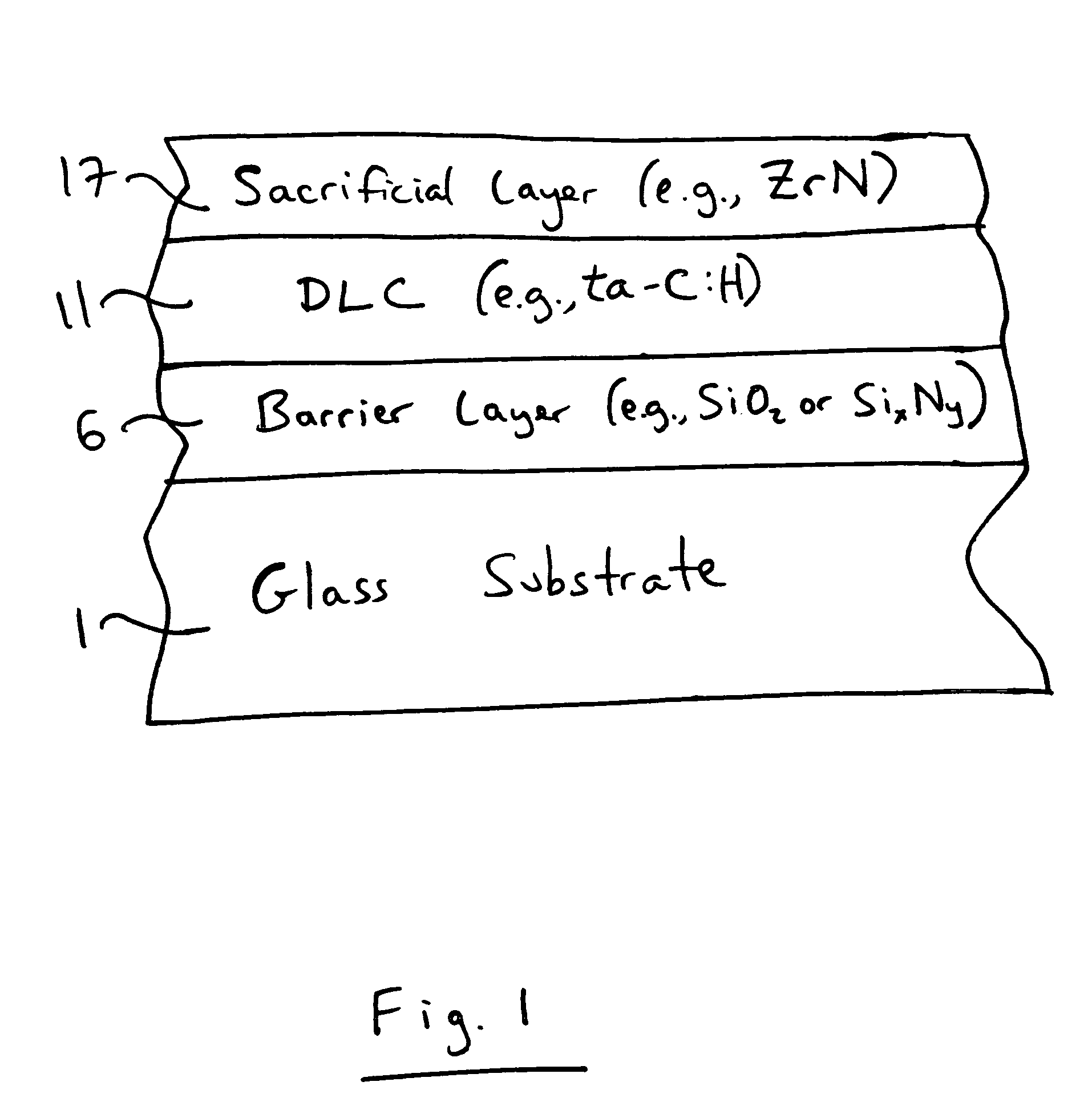 Heat treatable coated article with diamond-like carbon (DLC) coating