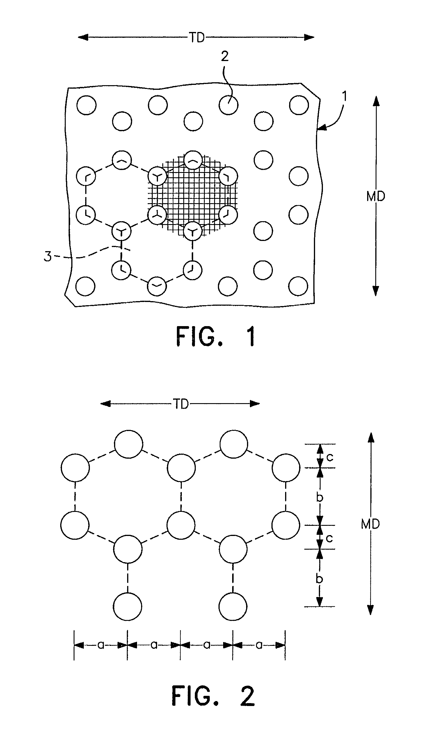 Multi-axial grid or mesh structures with high aspect ratio ribs