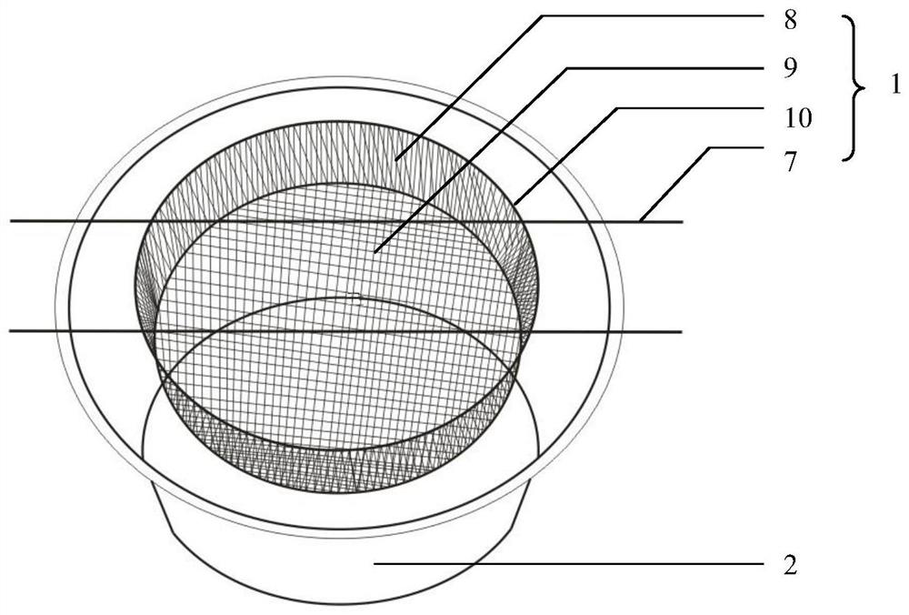 A device and method for increasing the hatching rate of meretrix meretrix