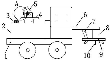 Dust control unit for road construction