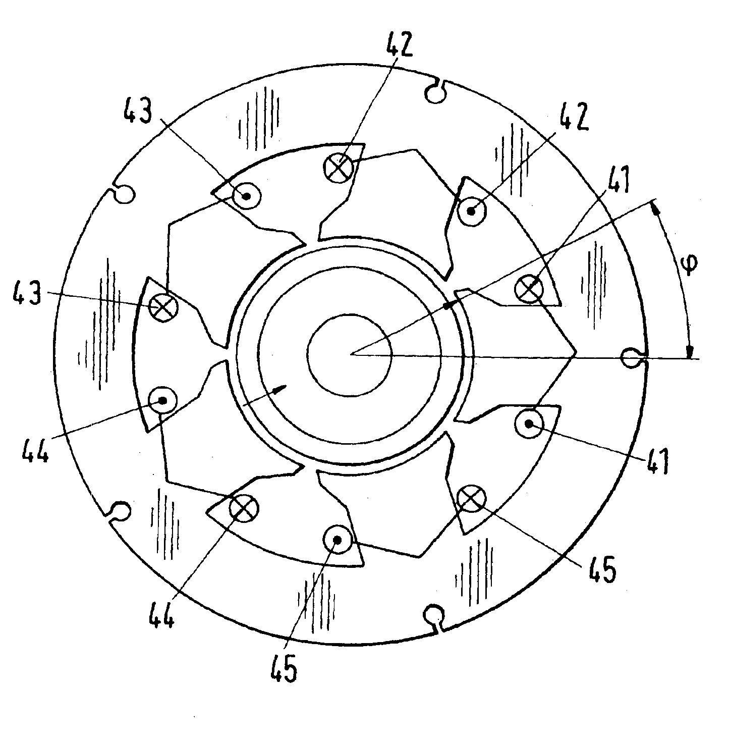 Stator field providing torque and levitation