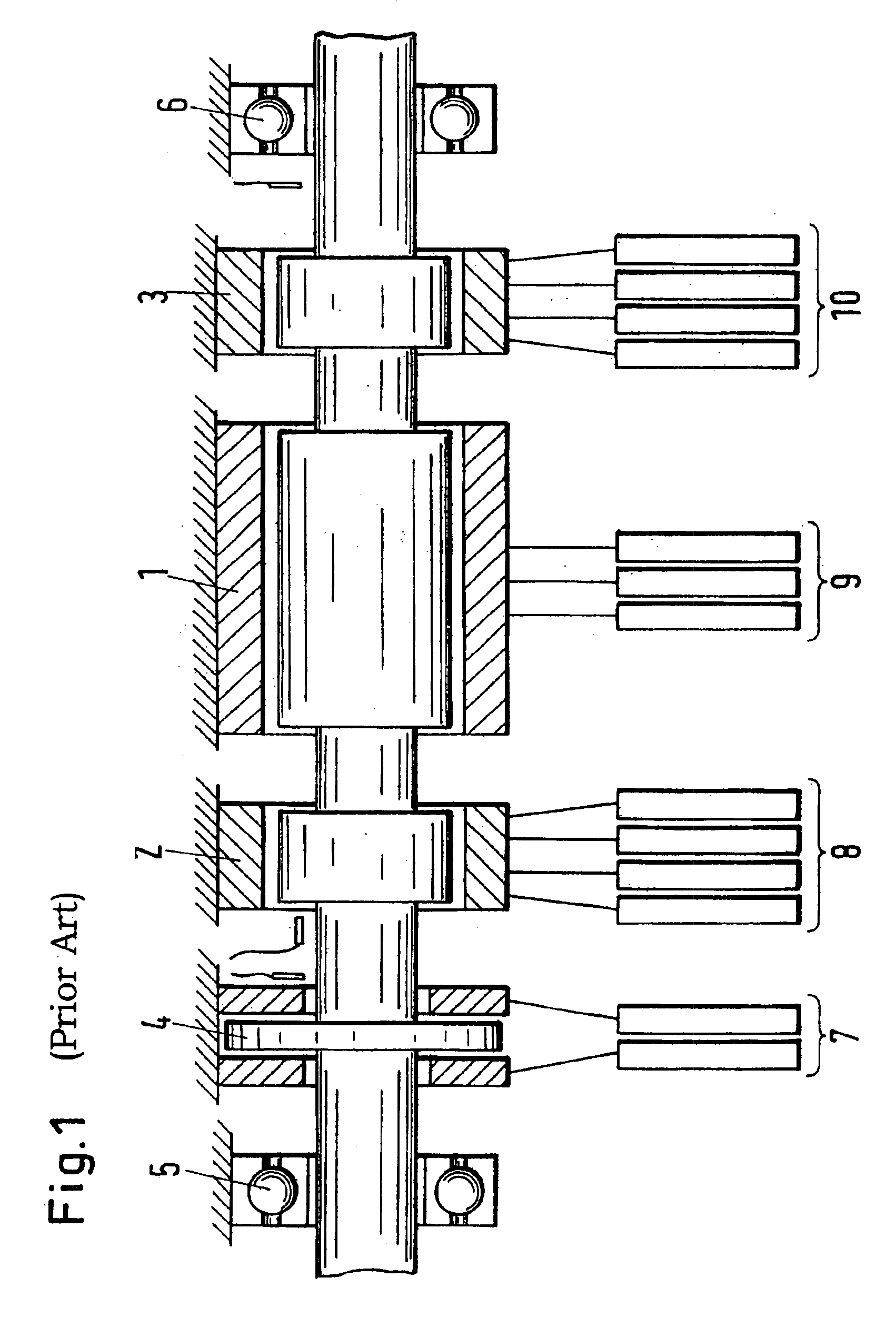 Stator field providing torque and levitation