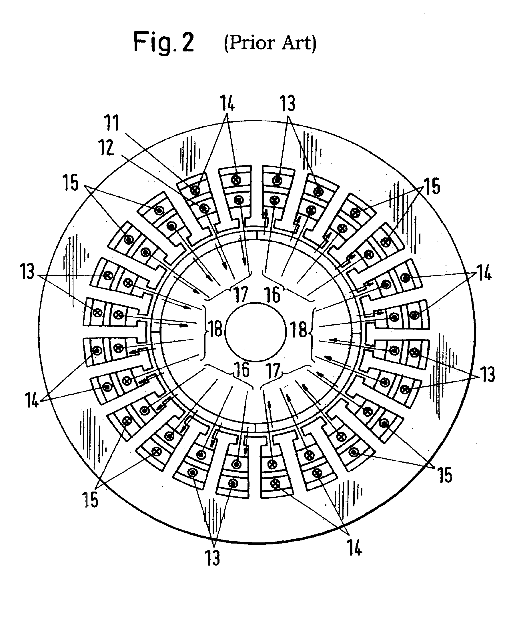 Stator field providing torque and levitation