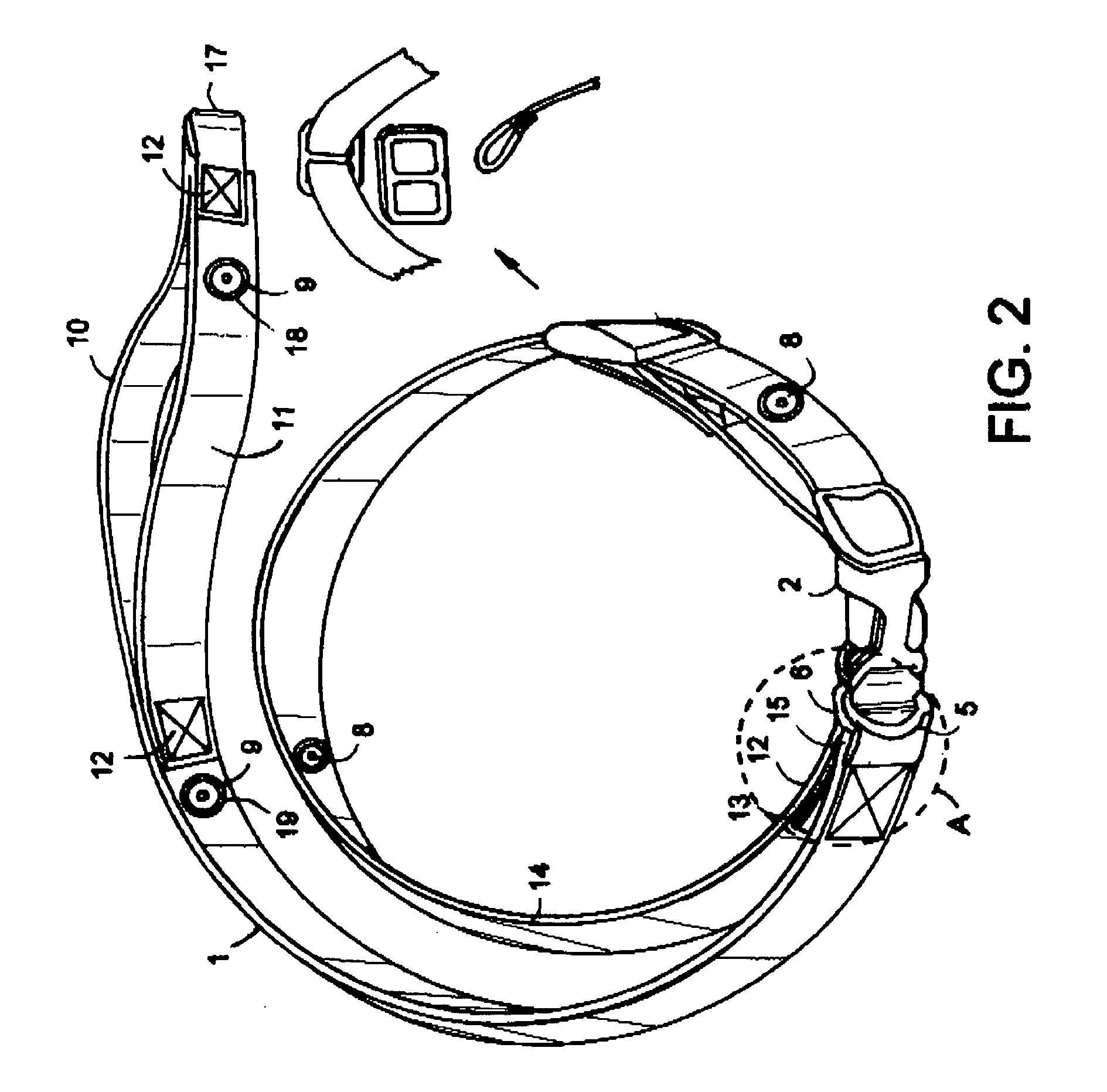 Animal safety collar with automatic tension control copyright