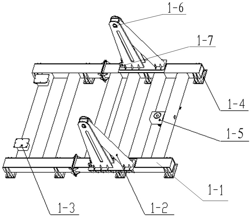 Box positioning and locking, turning and opening and closing mechanism for high-entry and low-exit vertical press stations