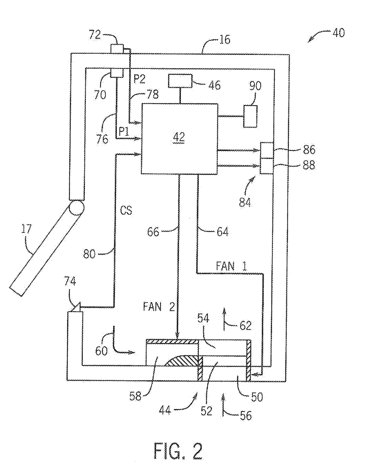 Pressurization System For An Agricultural Machine