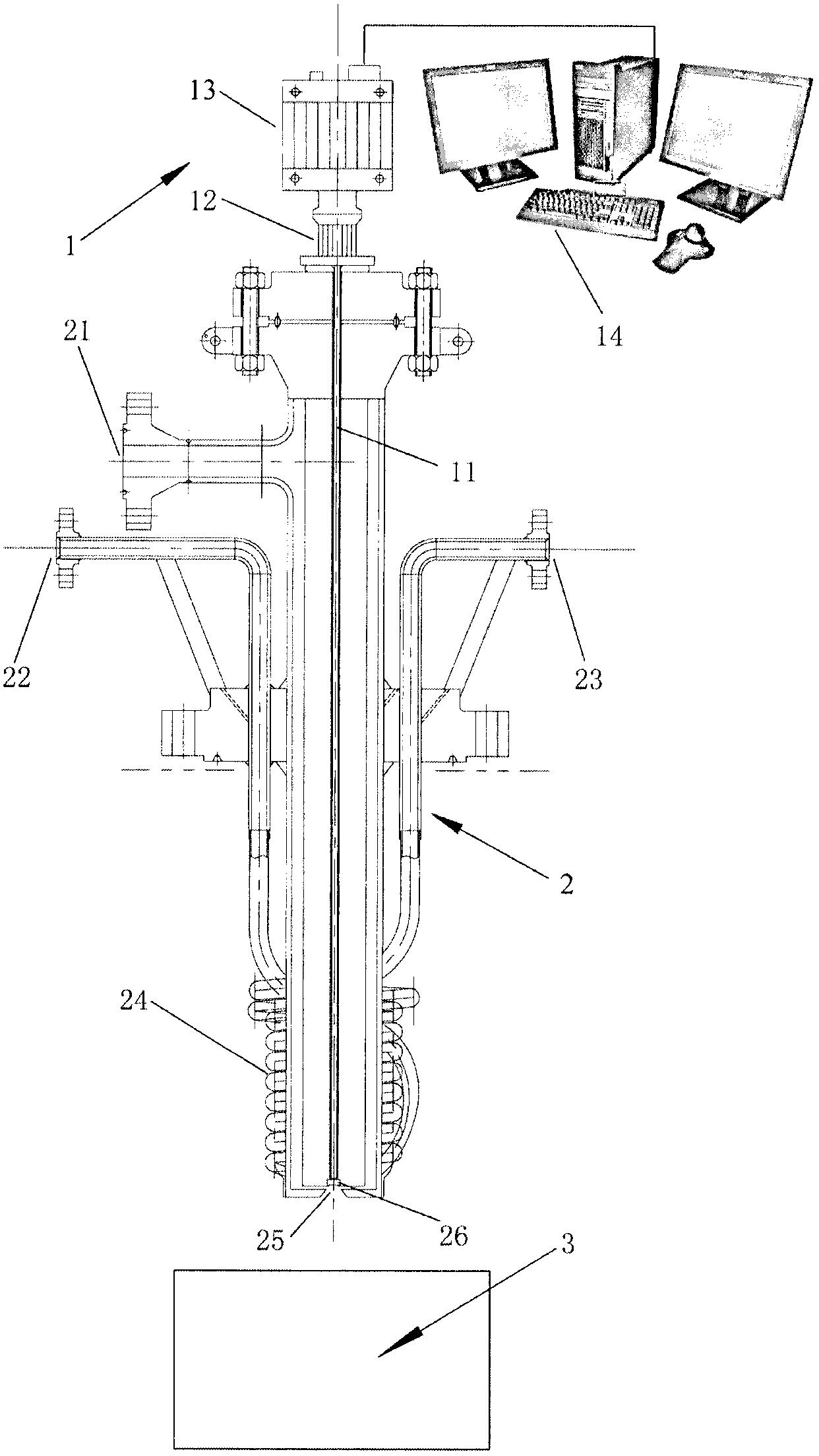 Detection device and method for three-dimensional temperature field in combustion chamber of single-CCD imaging system