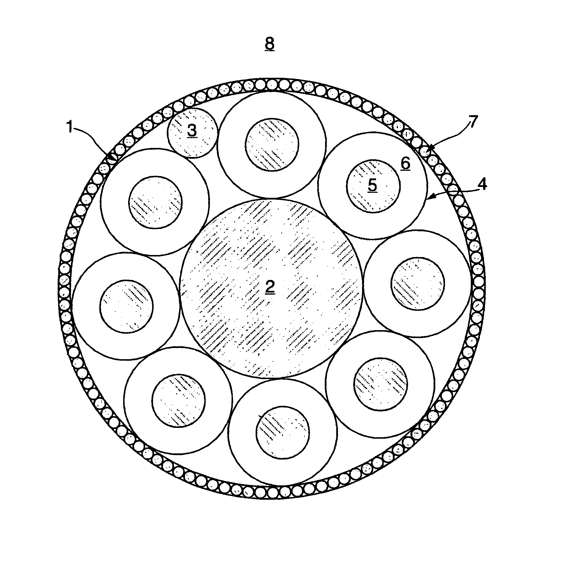 Heat resistant self extinguishing communications cable and cord