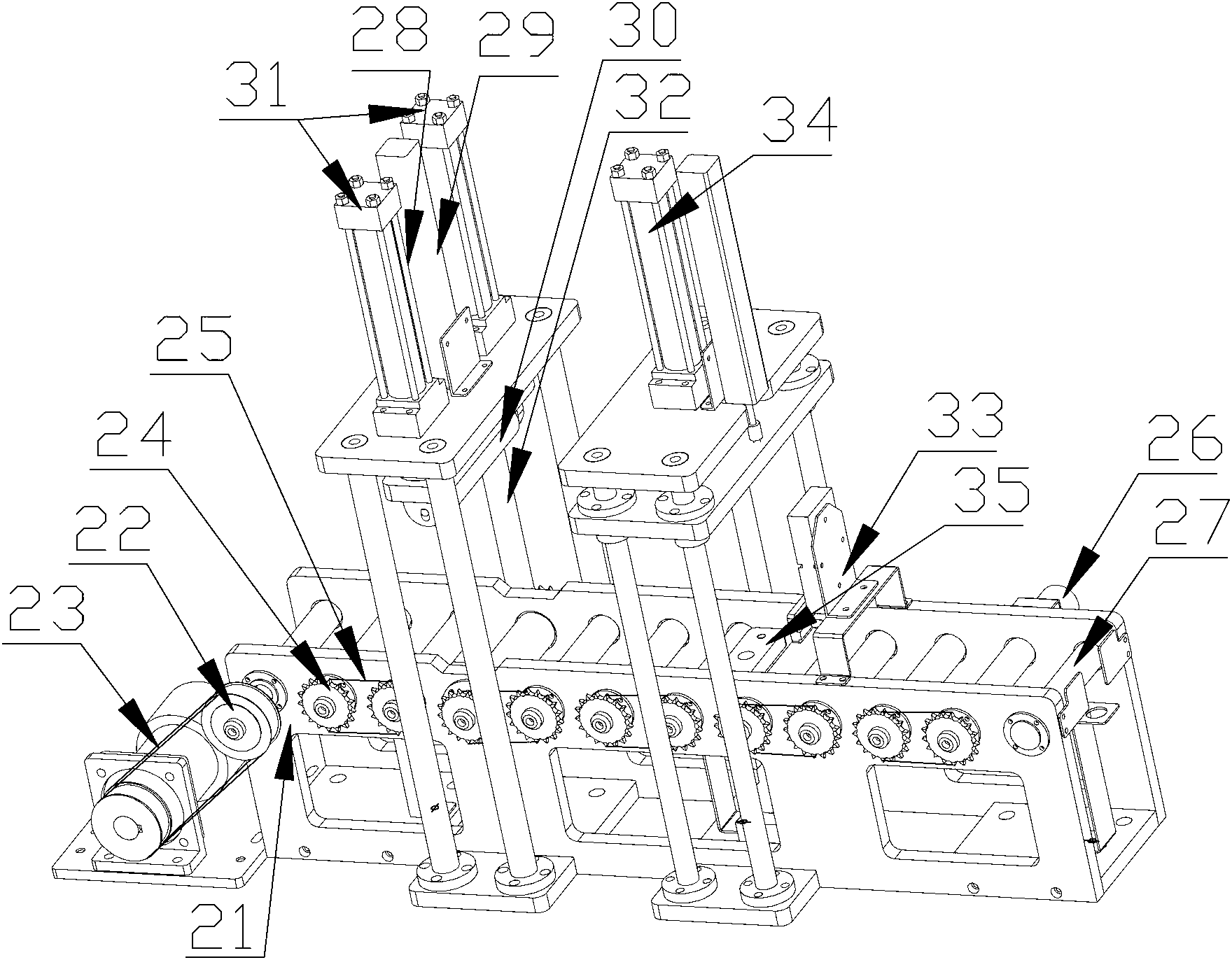 Automatic steel rolling and stamping simulation device