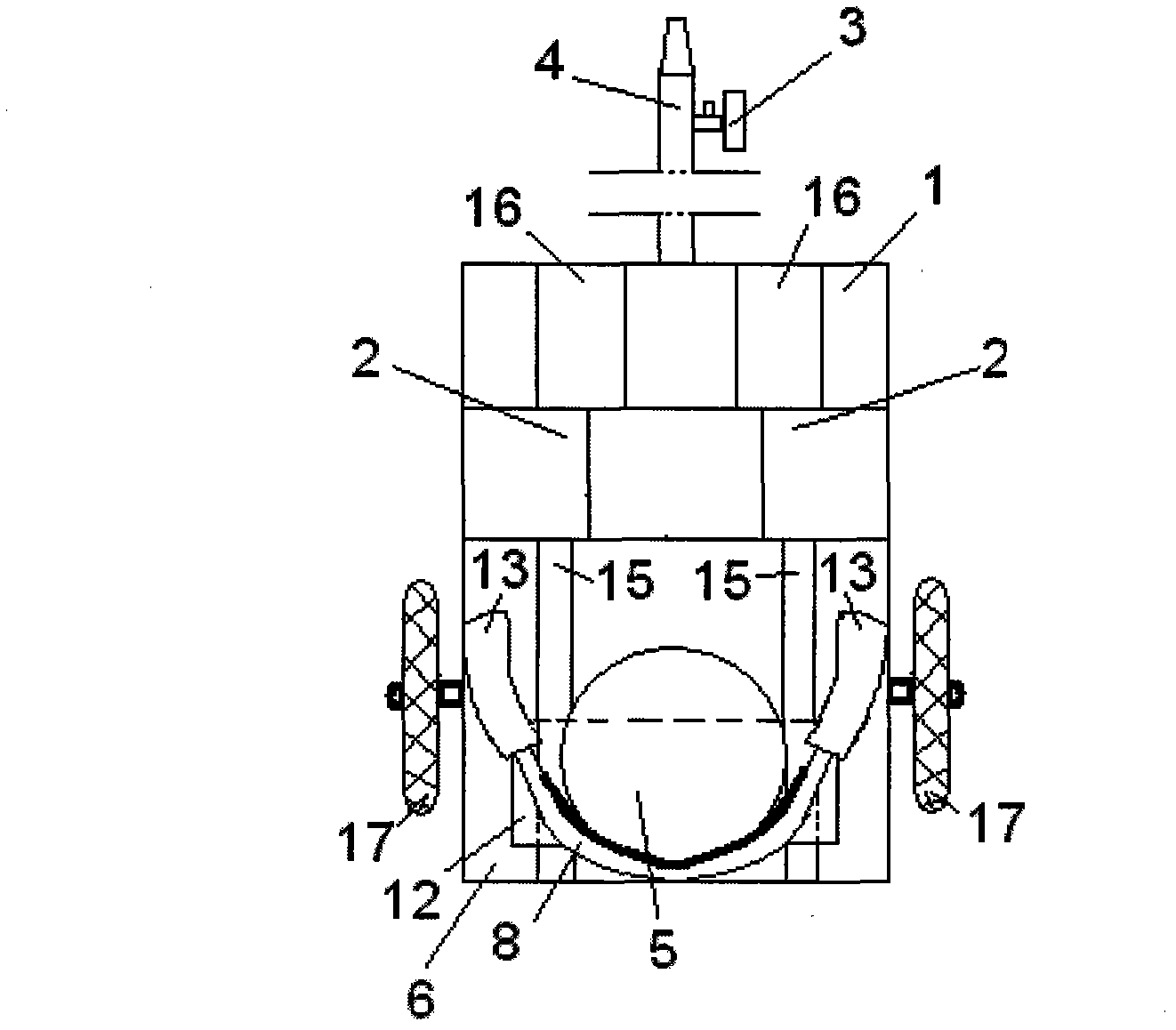 Device convenient for conveying pregnant women to be examined, supporting abdomens and eliminating edema of lower limbs