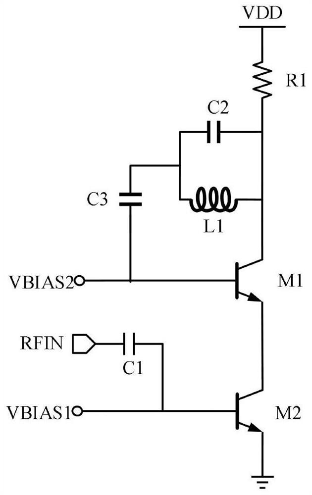 Current multiplexing low-power-consumption differential super-regeneration radio frequency front-end circuit