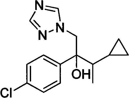 Simple method for preparing cyproconazole by cyclopropyl methyl ketone