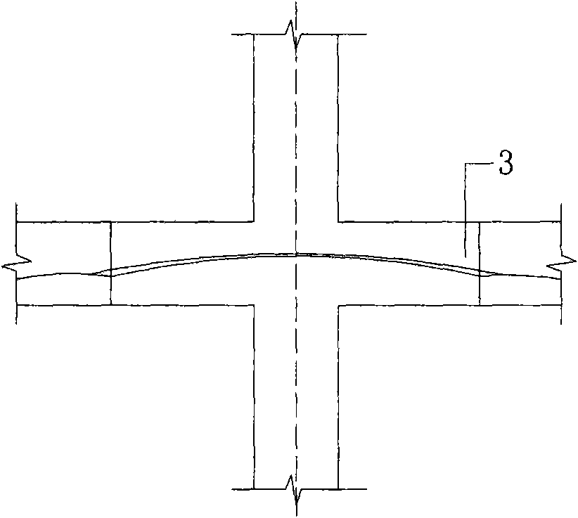 Construction method for pouring after settlement of reinforced concrete continuous beam with cohesive pre-stress