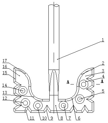 Blade of pulping machine