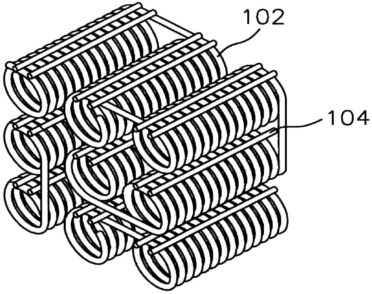 Coil type condenser for refrigerator