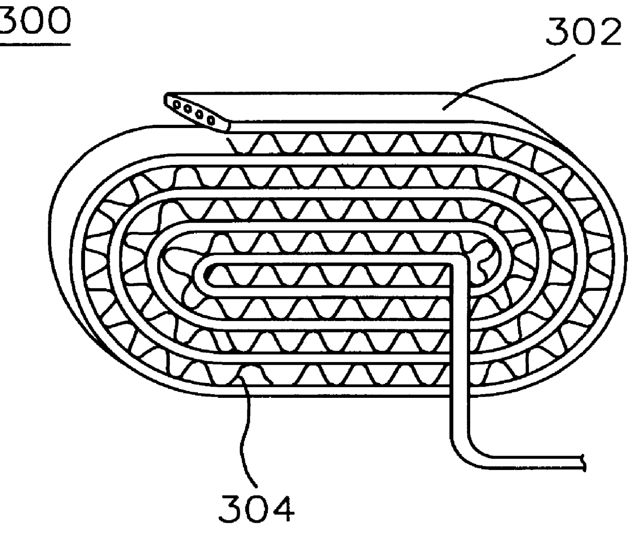 Coil type condenser for refrigerator