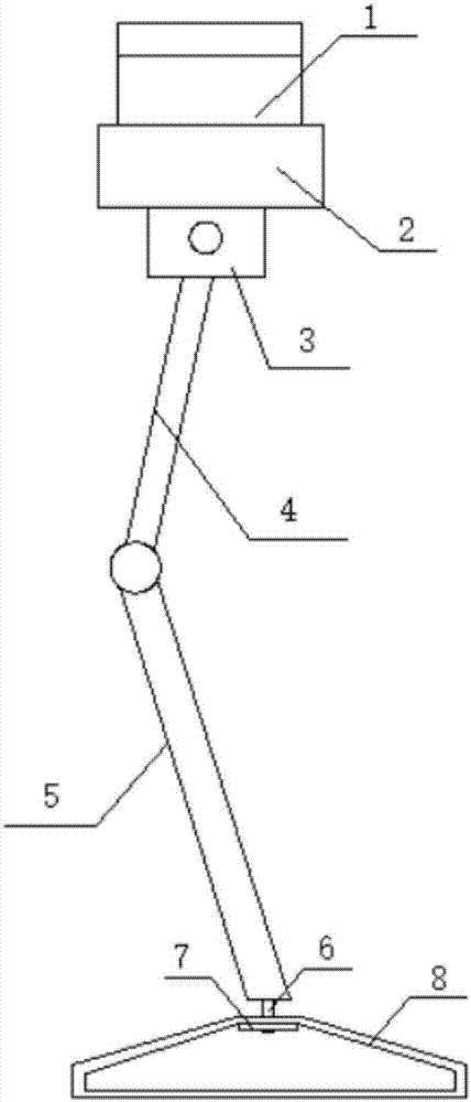 Instrument mounting box of instrument supporting device