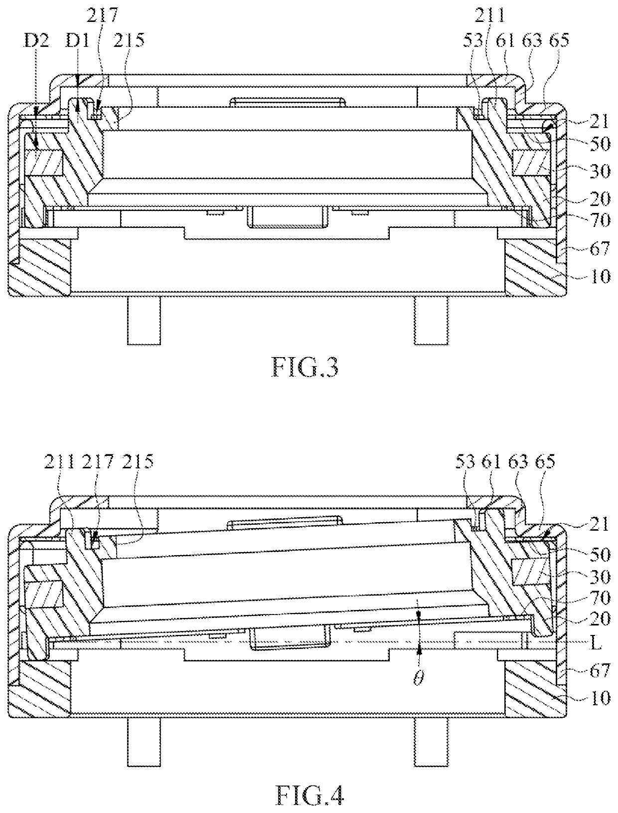 Anti-twist structure of voice coil motor