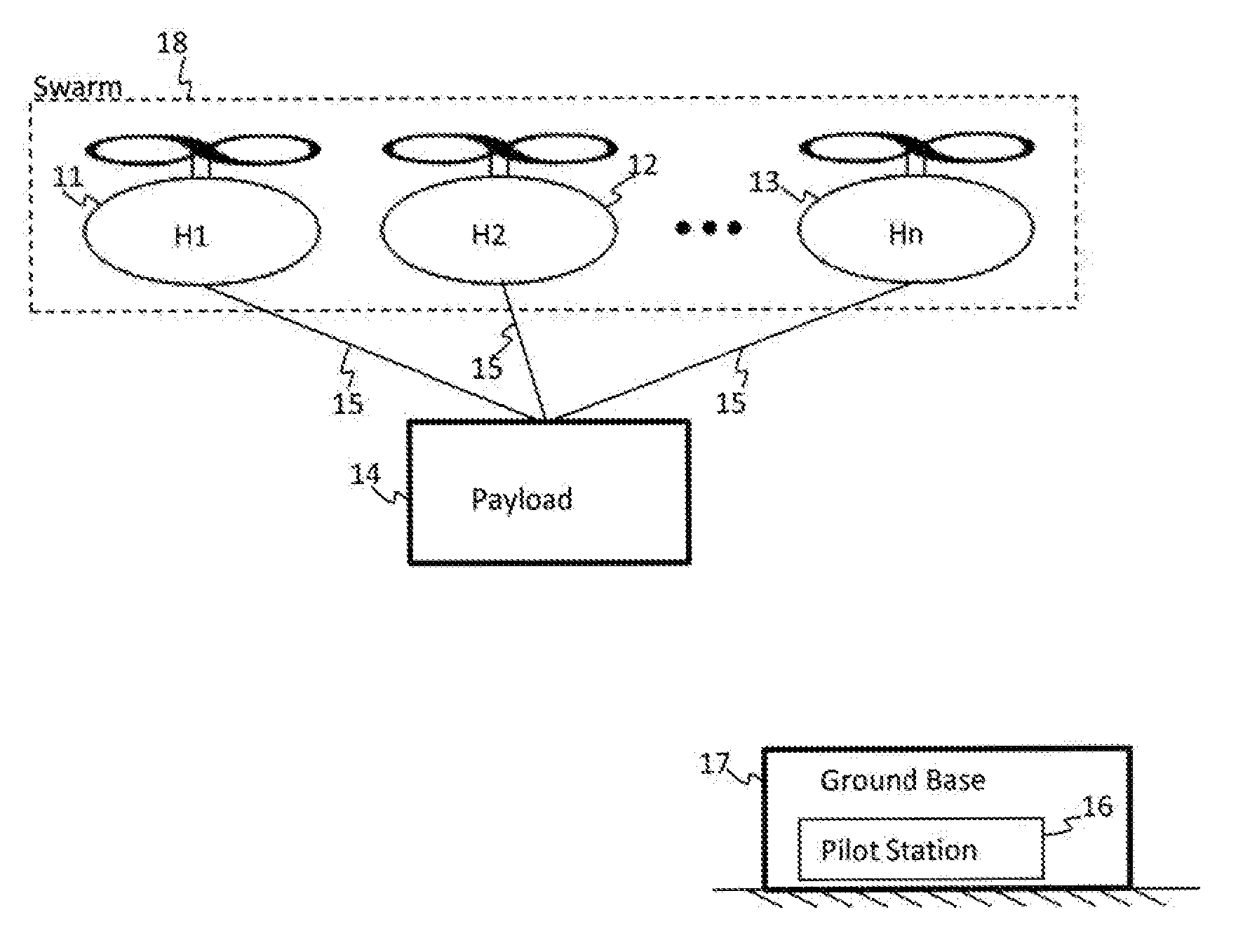 System and method for multiple vehicles moving a common payload