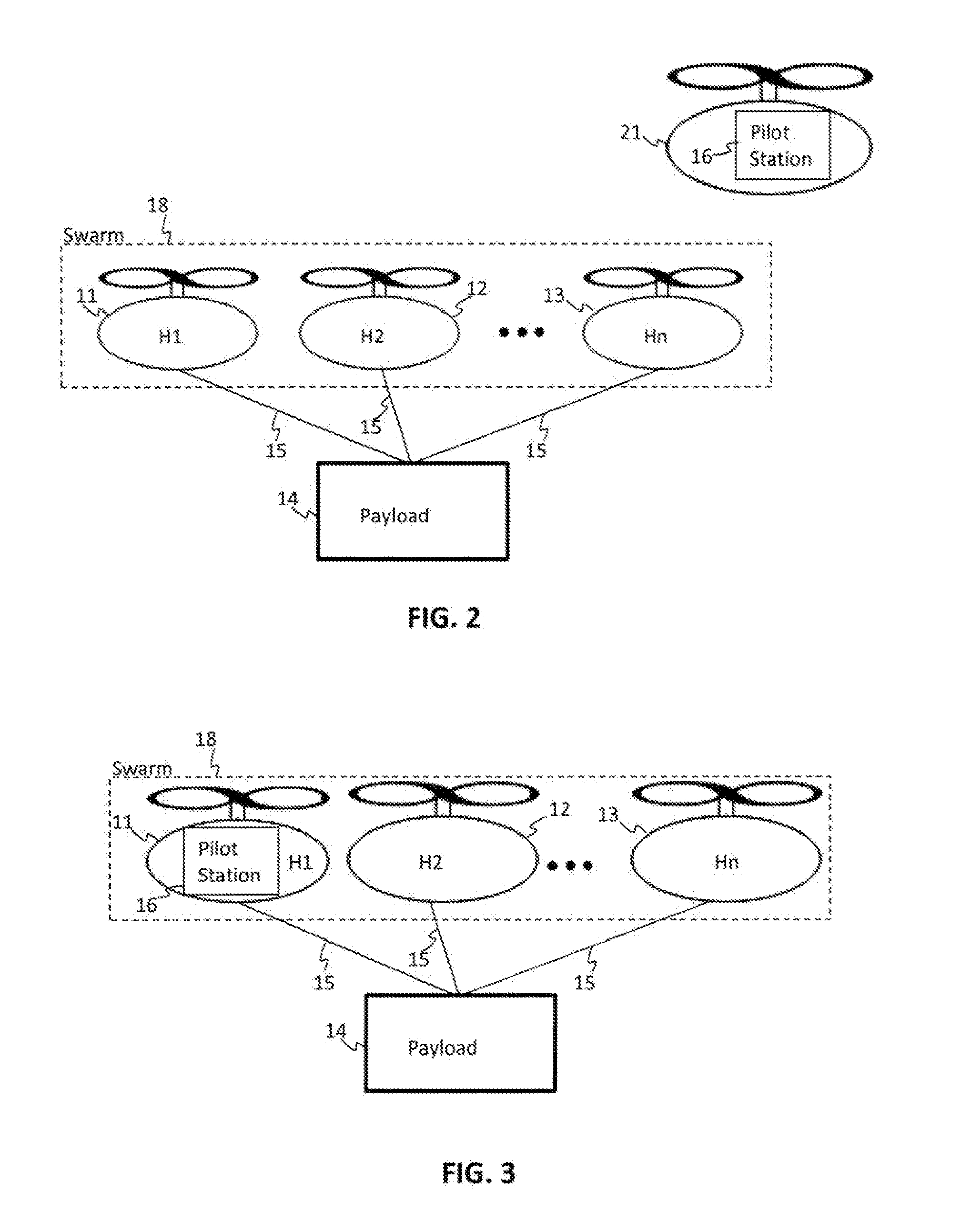 System and method for multiple vehicles moving a common payload