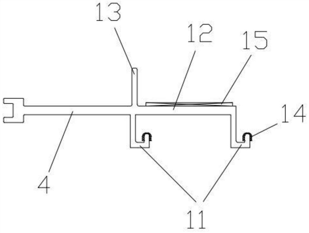 Closing-in installing structure of detachable shutter