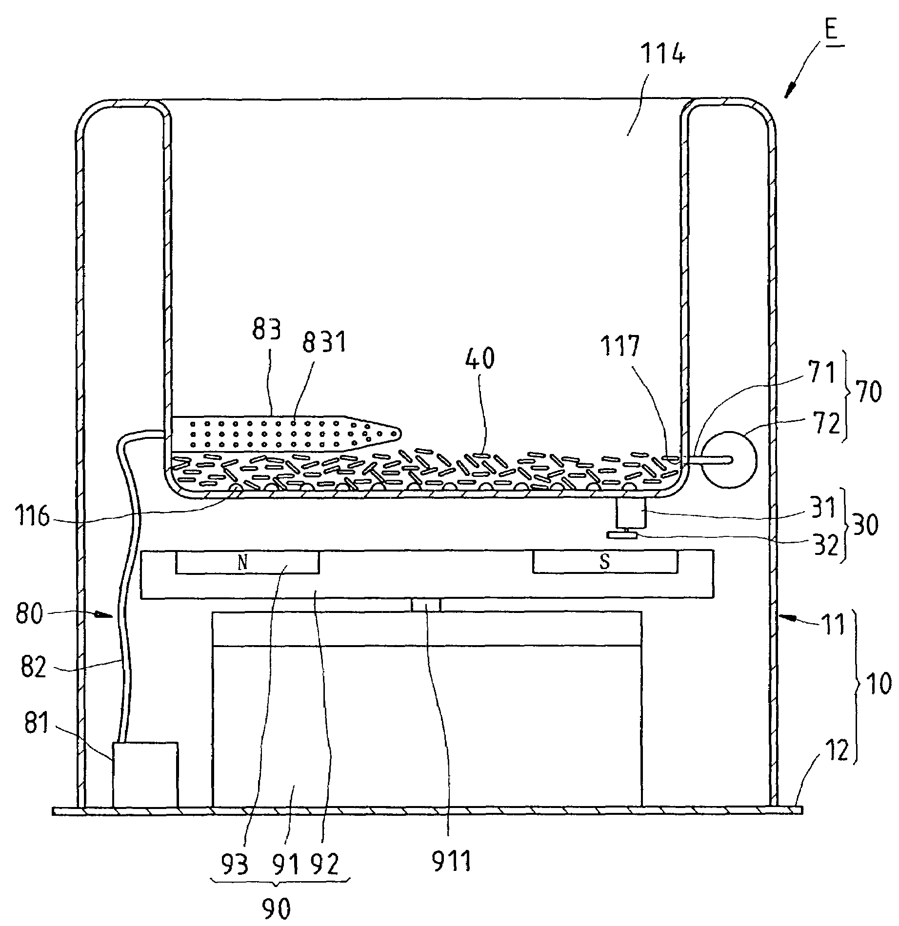 Human body massager with magnetic field generator