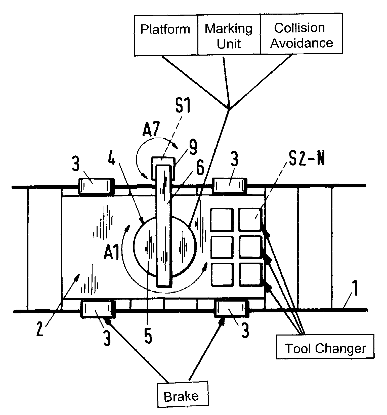 Testing device for tracks of roller coasters