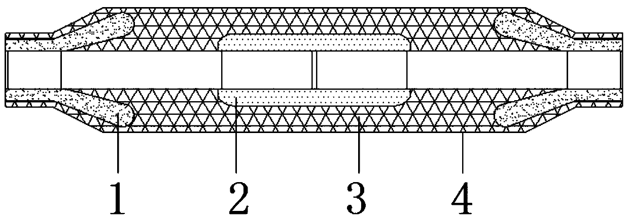 Preparation method of integrally prefabricated intermediate joint