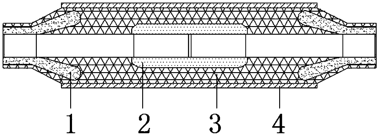 Preparation method of integrally prefabricated intermediate joint